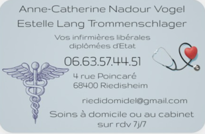 Cabinet Infirmier Anne-Catherine Nadour Vogel / Estelle Lang Trommenschlager Infirmière à Riedisheim
