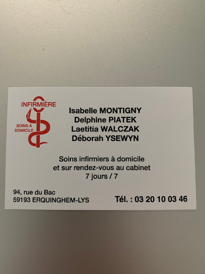 Montigny Isabelle Infirmière Libérale Erquinghem-Lys, Infirmière à Erquinghem-Lys
