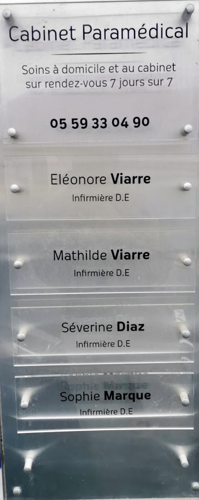 Scm Paramédicale La Bastide : Éléonore & Mathilde Viarre, Séverine Diaz, Sophie Marque Infirmière à Morlaàs