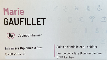 Gaufillet Marie Infirmière à Eschau