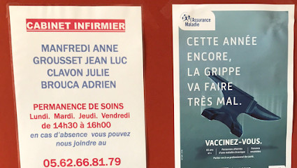 Cabinet infirmier Mirande:Brouca,Pourque-Corrége, Grousset,Manfredi, Cabinet Infirmier à Mirande