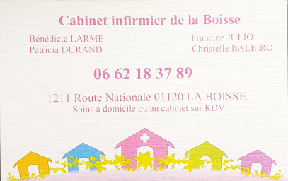 Larme.b Durand.p Julio.f Baleiro.c, Infirmière à la Boisse